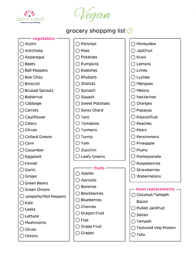 Vegan Meal Planner
